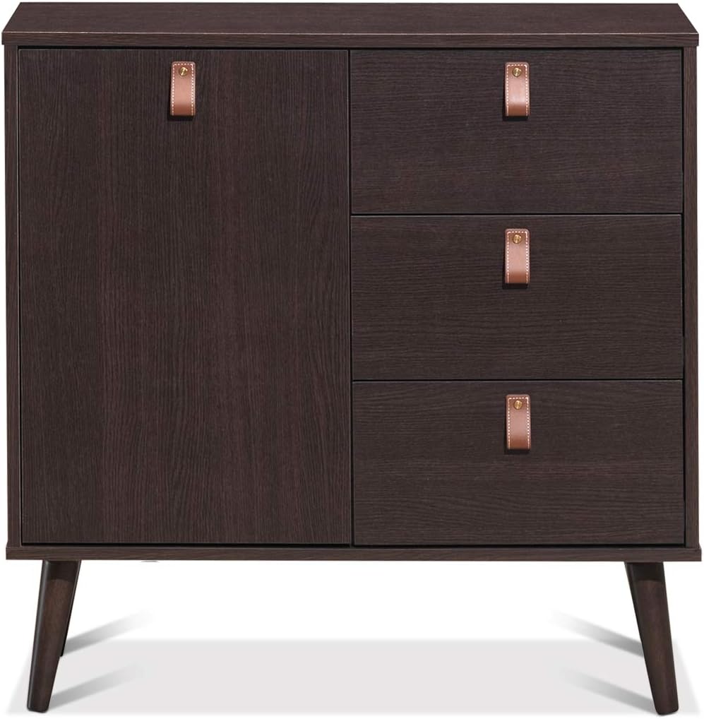 Giantex Storage Cabinet, Large, Dark Brown