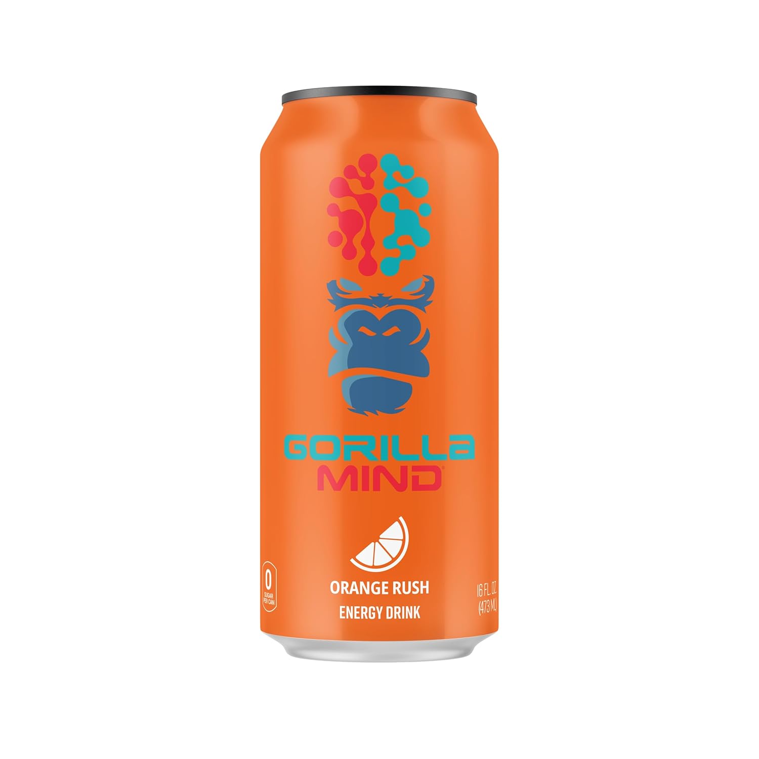 Gorilla Mind Bebida energética  Energía inigualable  Enfoque amplificado  N-acetil-L-tirosina, alfa-GPC, 200 mg de cafeína, uridina, azafrán  0