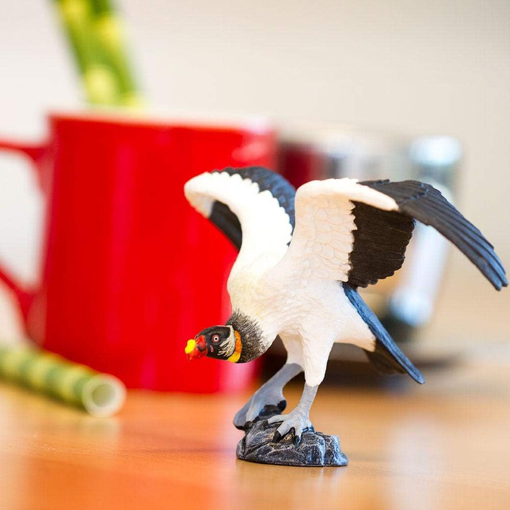 Safari Ltd. Figura de buitre rey  Figura detallada de plástico de 4.75 pulgadas  Divertido juguete educativo para niños, niñas y niños a partir de 3