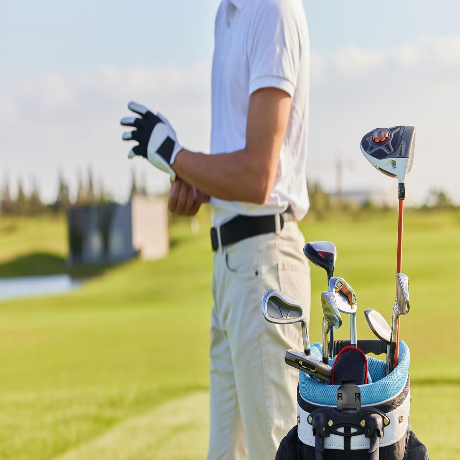 ACCTOLF Clip para putter de golf, clip para bolsa de golf, soporte para palo de putter, organizador de soporte para bolsa de golf, soporte de golf