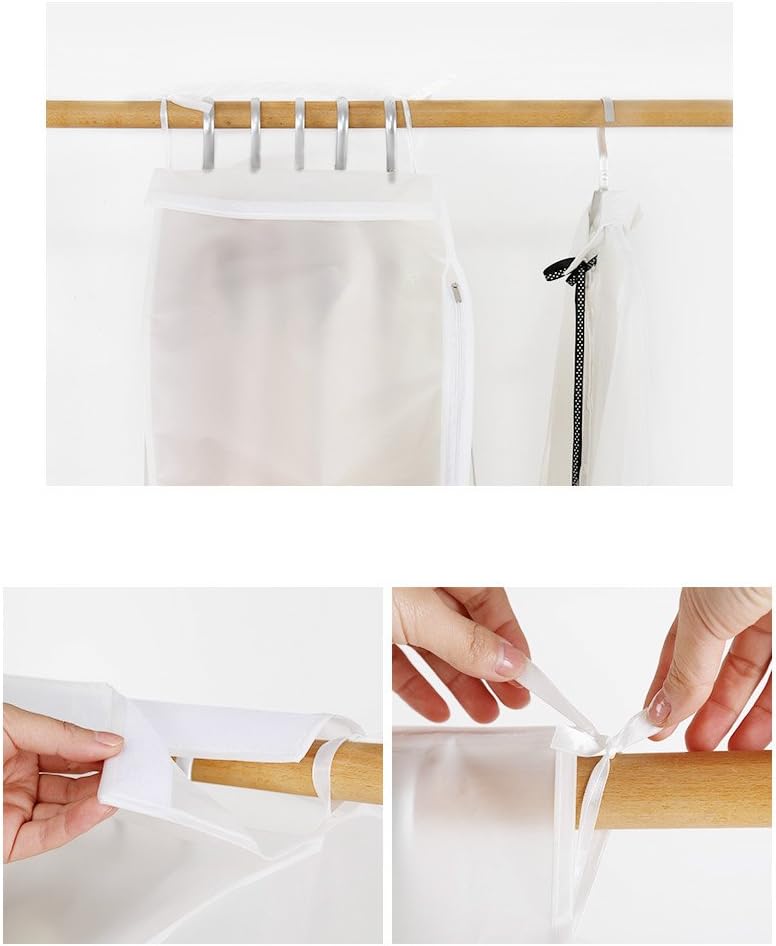 Funda de ropa con cremallera 3D, impermeable, para almacenamiento, armario, traje, perchas, funda para ropa, bolsa para colgar