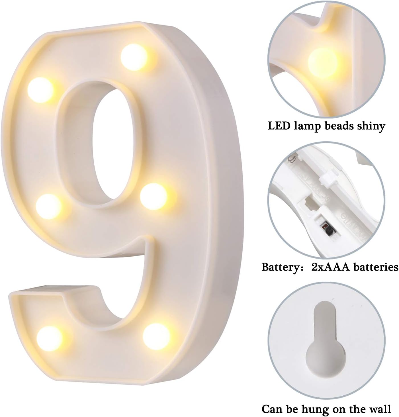 Luces LED de marquesina, 26 letras iluminadas, letras del alfabeto, producto perfecto para luz nocturna, boda, cumpleaños, fiesta, hogar, bar,