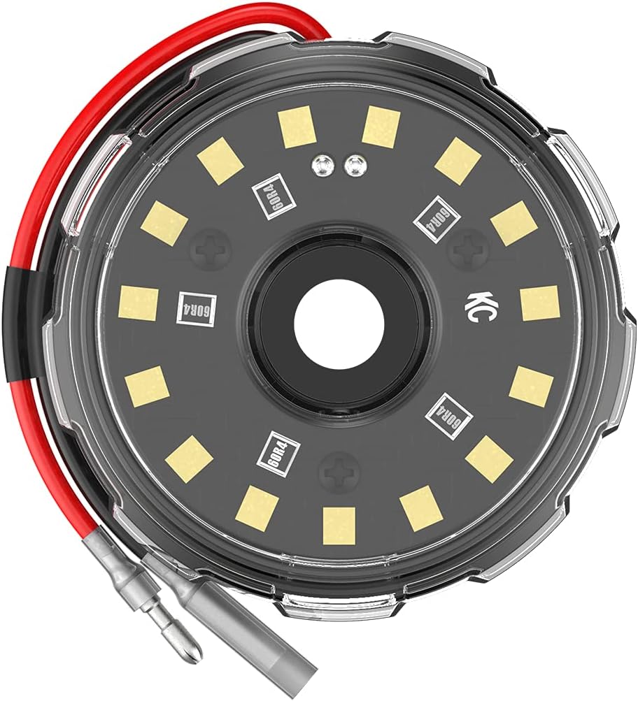 KC HiLiTES Cyclone V2 LED – Luz única – Lente transparente – Haz de inundación de 5 W