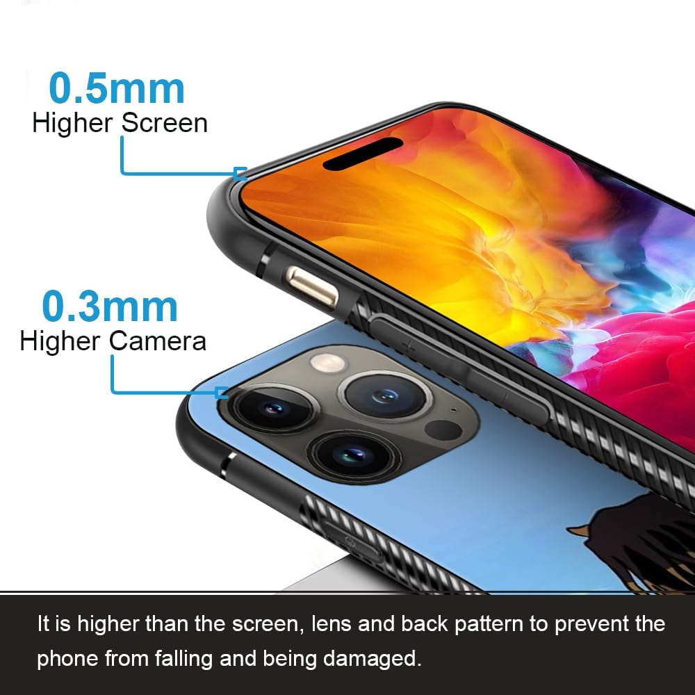Funda compatible con iPhone 15 Plus, vista posterior de las fundas para iPhone 15 Plus con patrón de niños, ultra protección, a prueba de golpes, de