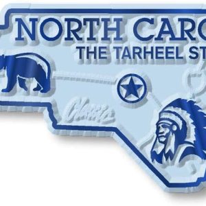 Imán con diseño de mapa de estado, North Carolina Imán con diseño de mapa de estado, North Carolina