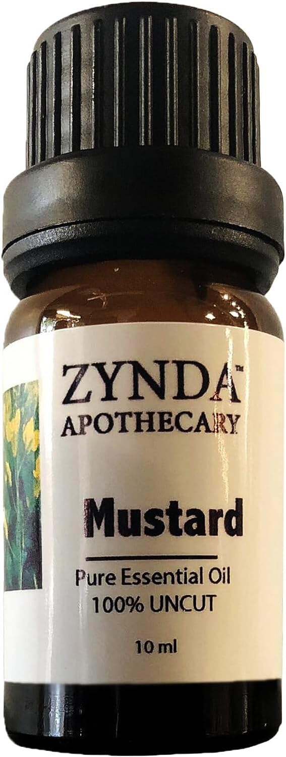Aceite esencial de mostaza puro y natural, 100% sin cortar – 0.3 fl oz