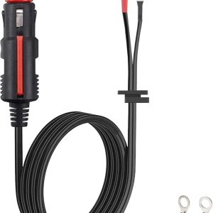 Enchufe de alimentación para enfriador termoeléctrico de 12 voltios, repuesto de 12 V, piezas de enfriador Coleman de 9.8 pies con fusible de 15 A, Enchufe de alimentación para enfriador termoeléctrico de 12 voltios, repuesto de 12 V, piezas de enfriador Coleman de 9.8 pies con fusible de 15 A,