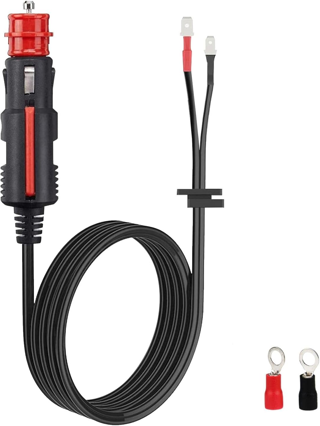 Enchufe de alimentación para enfriador termoeléctrico de 12 voltios, repuesto de 12 V, piezas de enfriador Coleman de 9.8 pies con fusible de 15 A,