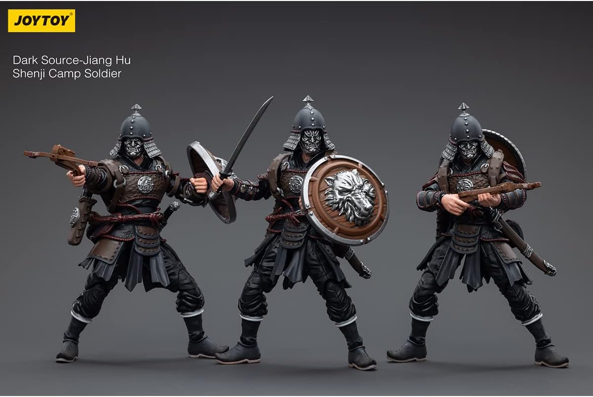Joytoy 118 – Figura de acción de fuente oscura, Jiang Hu Shenji Camp Soldier Set de 3