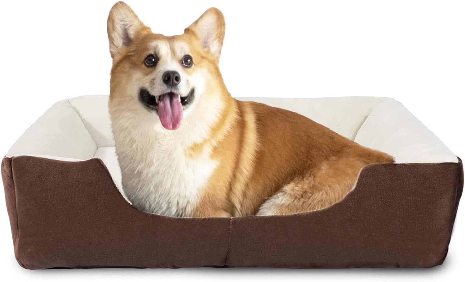 SENNAUX Camas rectangulares para perros pequeños, cama lavable para mascotas, colchón cómodo para mascotas con parte inferior antideslizante para