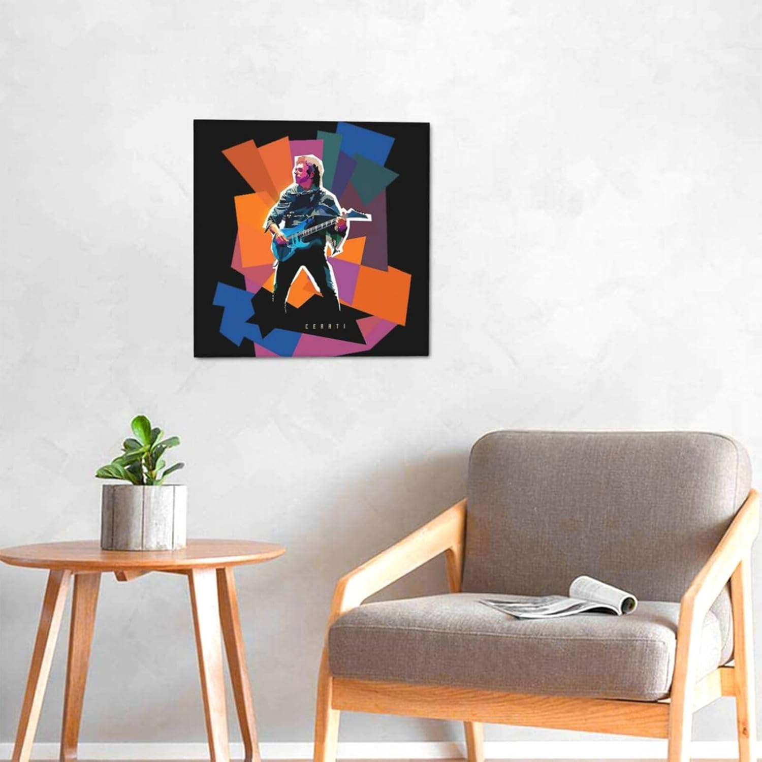 OBLUE Gustavo Singer Cerati – Póster artístico de pintura en lienzo para decoración de pared para baño, dormitorio, hogar, oficina, sin marco, 12 x