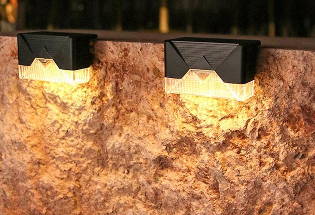 CTKcom Luces solares para exteriores, impermeables, 2 LED, impermeables, alimentadas por energía solar, para jardín, piscina, patio, terraza,