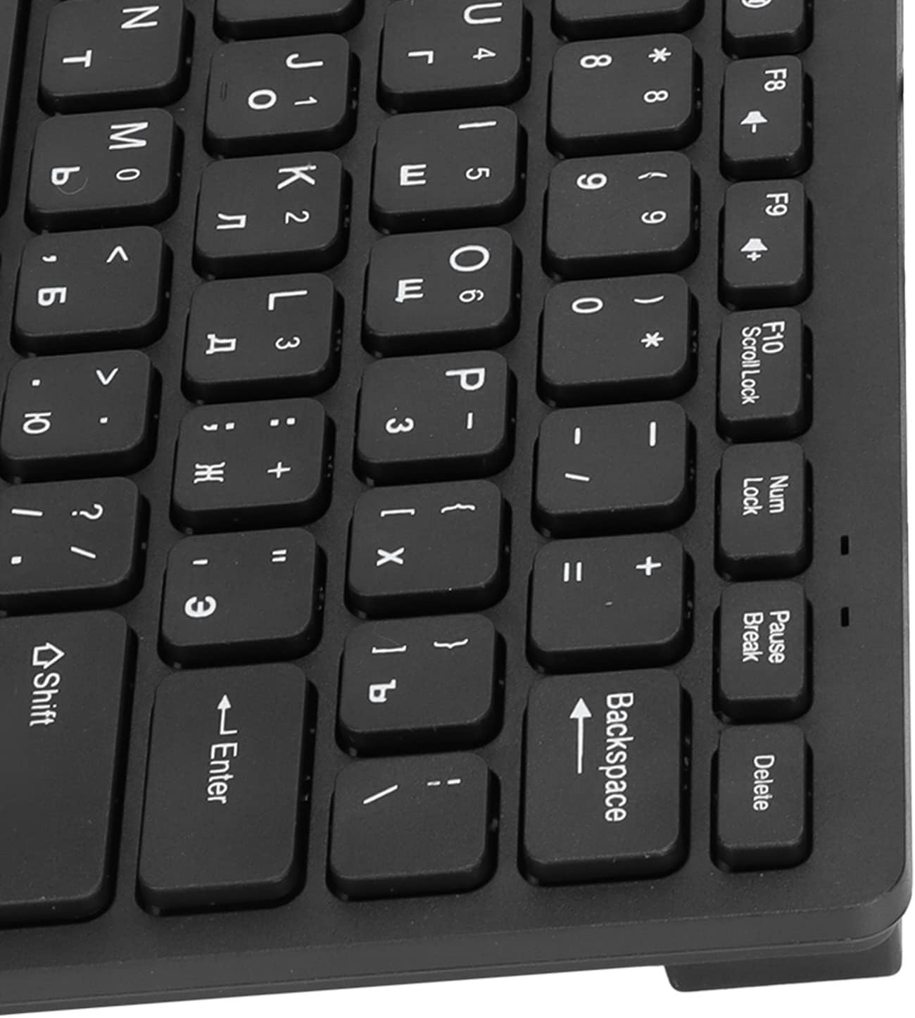 SUNGOOYUE Teclados de computadora para PC, diseño ergonómico, ultrafino, mini duradero de 78 teclas, teclado USB con cable para PC, portátil,