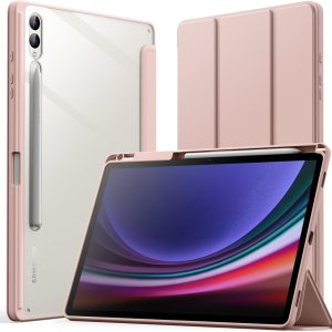 JETech Funda para Samsung Galaxy Tab S9 Plus de 12.4 pulgadas con soporte para bolígrafo S, parte trasera de policarbonato transparente JETech Funda para Samsung Galaxy Tab S9 Plus de 12.4 pulgadas con soporte para bolígrafo S, parte trasera de policarbonato transparente