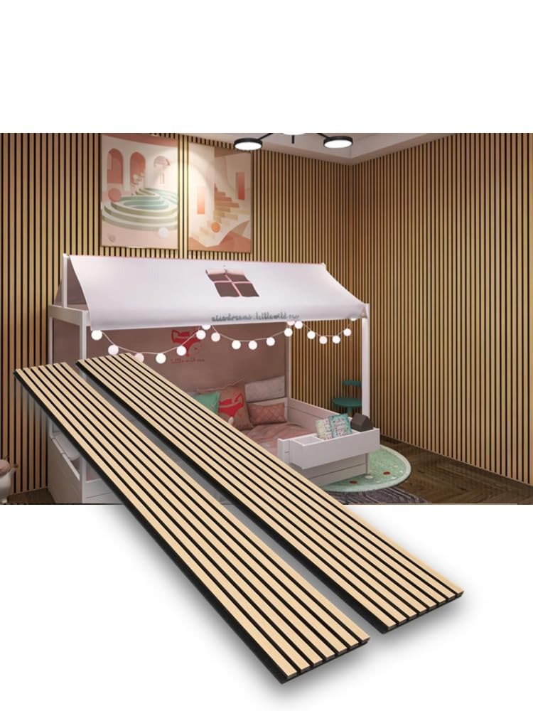 Paneles de pared de chapa de madera acústica 3D para paneles de pared interior y techos, tablero de fieltro absorbente de sonido, paneles