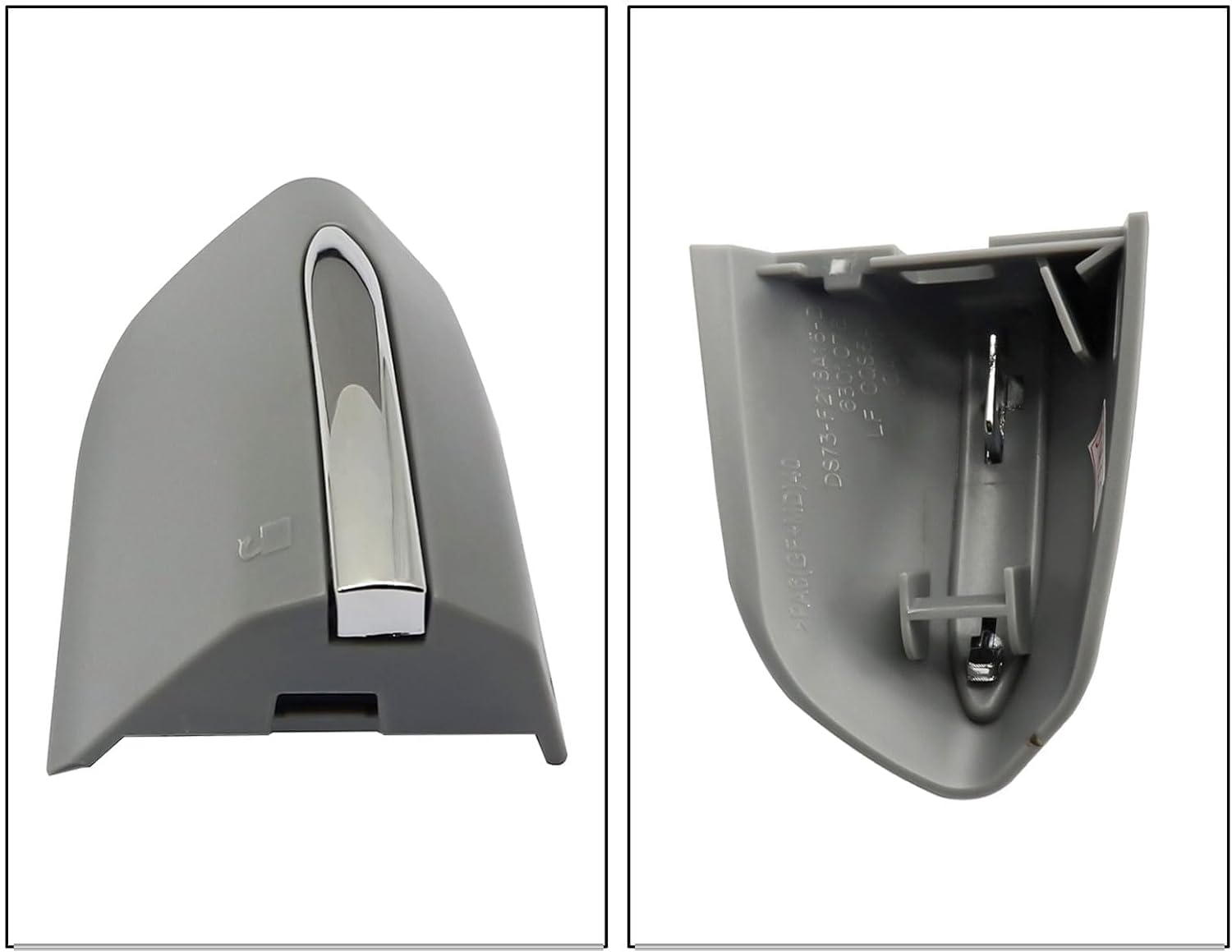 DS7Z54218A15DC – Tapa de bisel para manija de puerta delantera y exterior del conductor, DS7Z-54218A15-DC, compatible con Edge Dark 2015-2020, gris