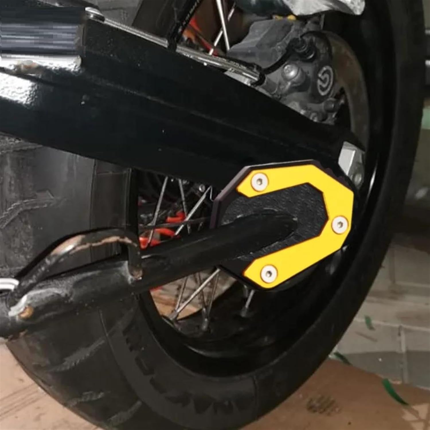 Almohadilla de extensión de soporte para motocicleta BMW F750GS F850GS Adventure F 750 850 GS Adv 2019 2022 Placa de soporte lateral (color  titanio)
