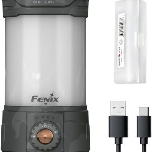 Fenix CL26R Pro – Linterna de campamento, camuflaje gris, 650 lúmenes brillante, recargable USB-C, compacta y portátil, perfecta para huracán, Fenix CL26R Pro – Linterna de campamento, camuflaje gris, 650 lúmenes brillante, recargable USB-C, compacta y portátil, perfecta para huracán,
