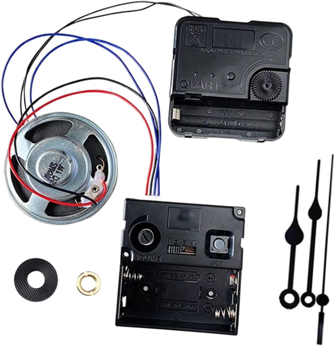 Reloj de pared DIY Mecanismo de Movimiento Reloj de Péndulo Reemplazo con Caja de Campana de Música con Manecillas para Club Bar Oficina Relojes de