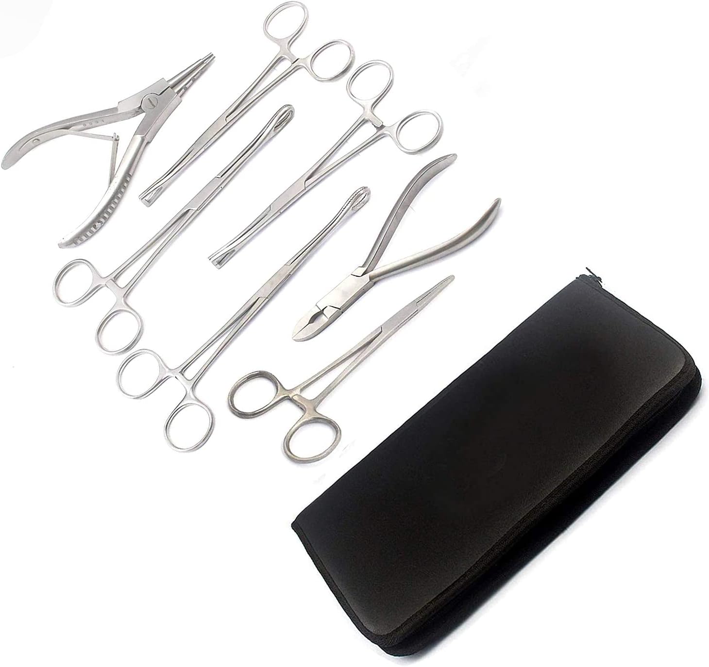 Kit de 7 instrumentos de perforación corporal Herramientas Pennington Pinceps WCase by G.S Online Store