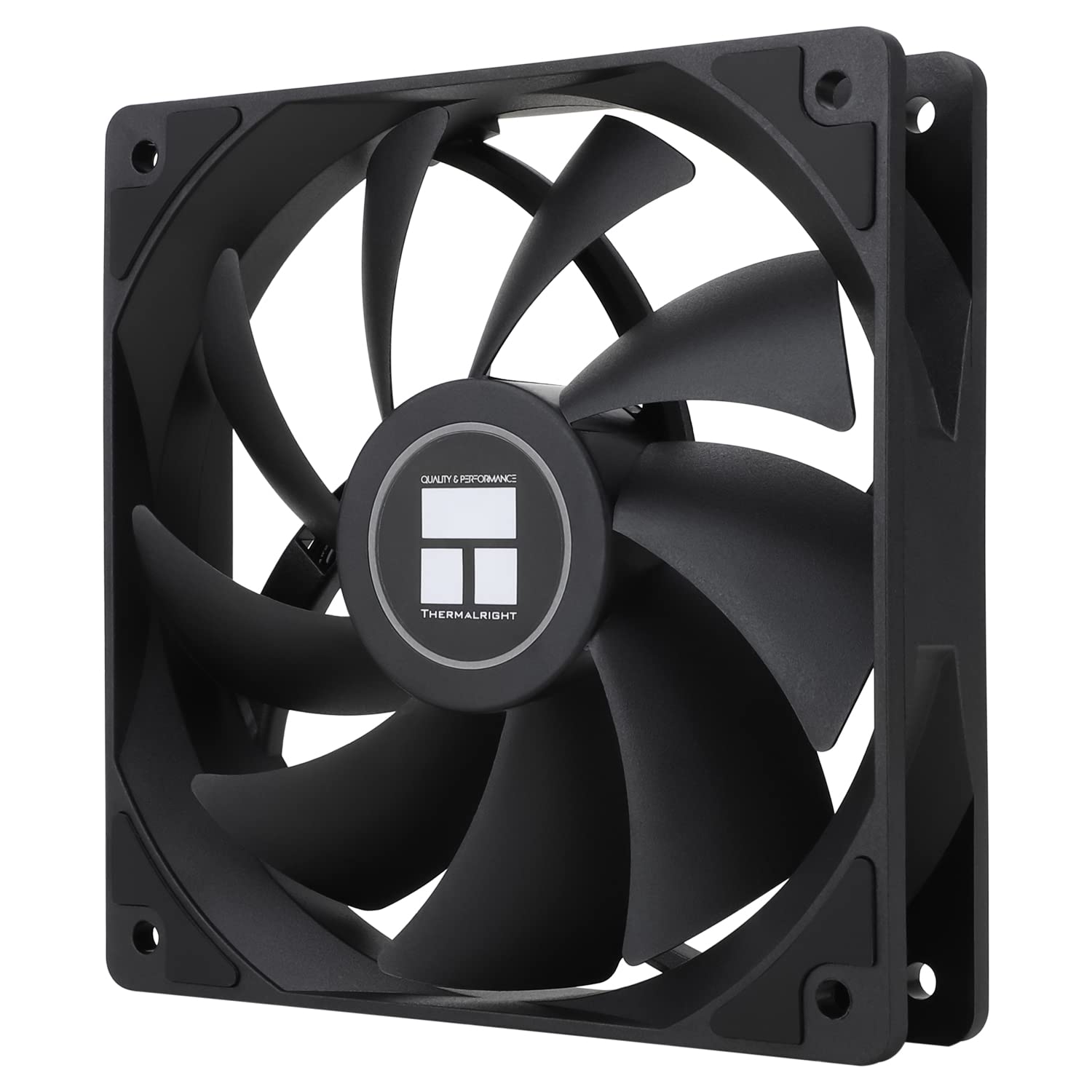 Thermalright Ventilador de CPU TL-C12C de 4.724in, ventilador de computadora silencioso PWM de 4 pines con rodamiento S-FDB incluido, ventilador de