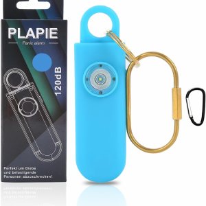 Plapie Alarmas personales para mujeres, llavero de defensa de seguridad LED más fuerte y alarma de seguridad personal, regalos para niñas Plapie Alarmas personales para mujeres, llavero de defensa de seguridad LED más fuerte y alarma de seguridad personal, regalos para niñas