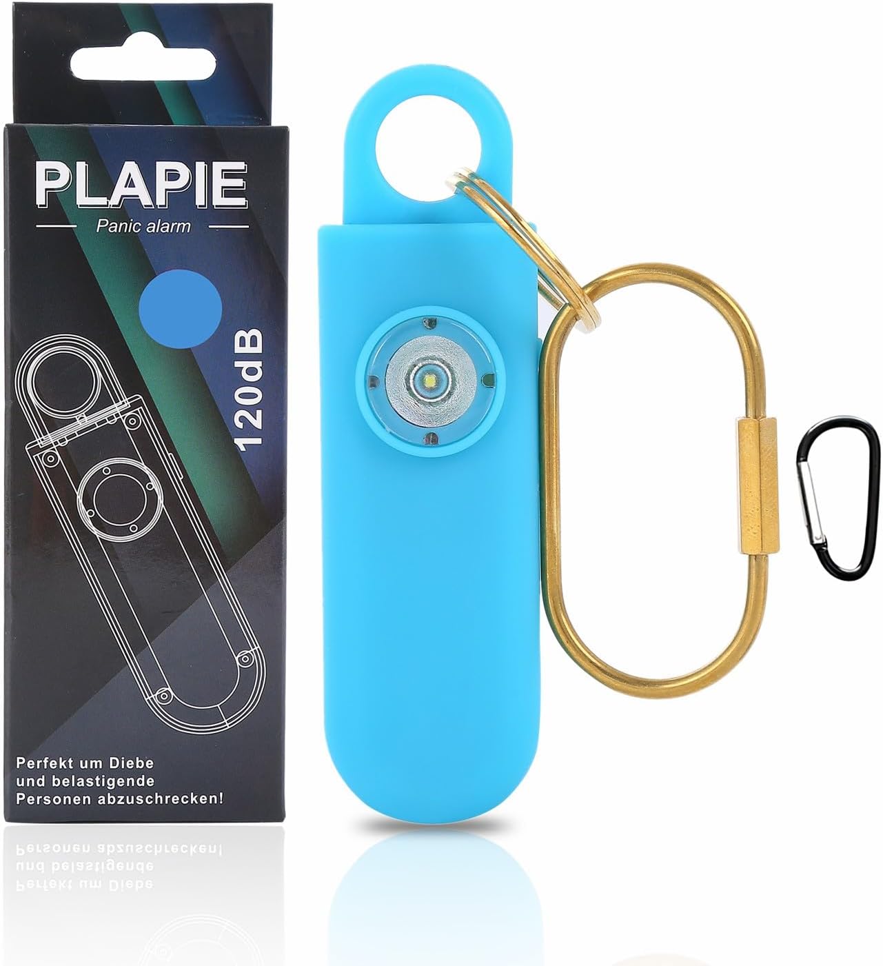 Plapie Alarmas personales para mujeres, llavero de defensa de seguridad LED más fuerte y alarma de seguridad personal, regalos para niñas