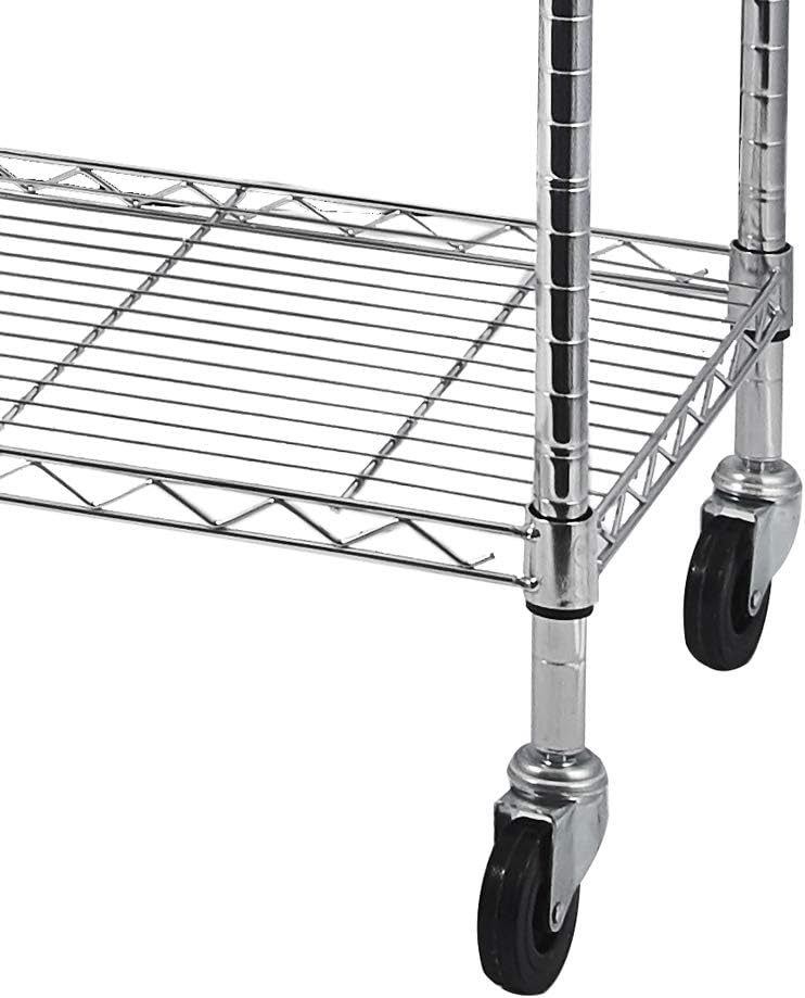 EasyGlide Adjustable 5-Tier Wire Shelving Unit