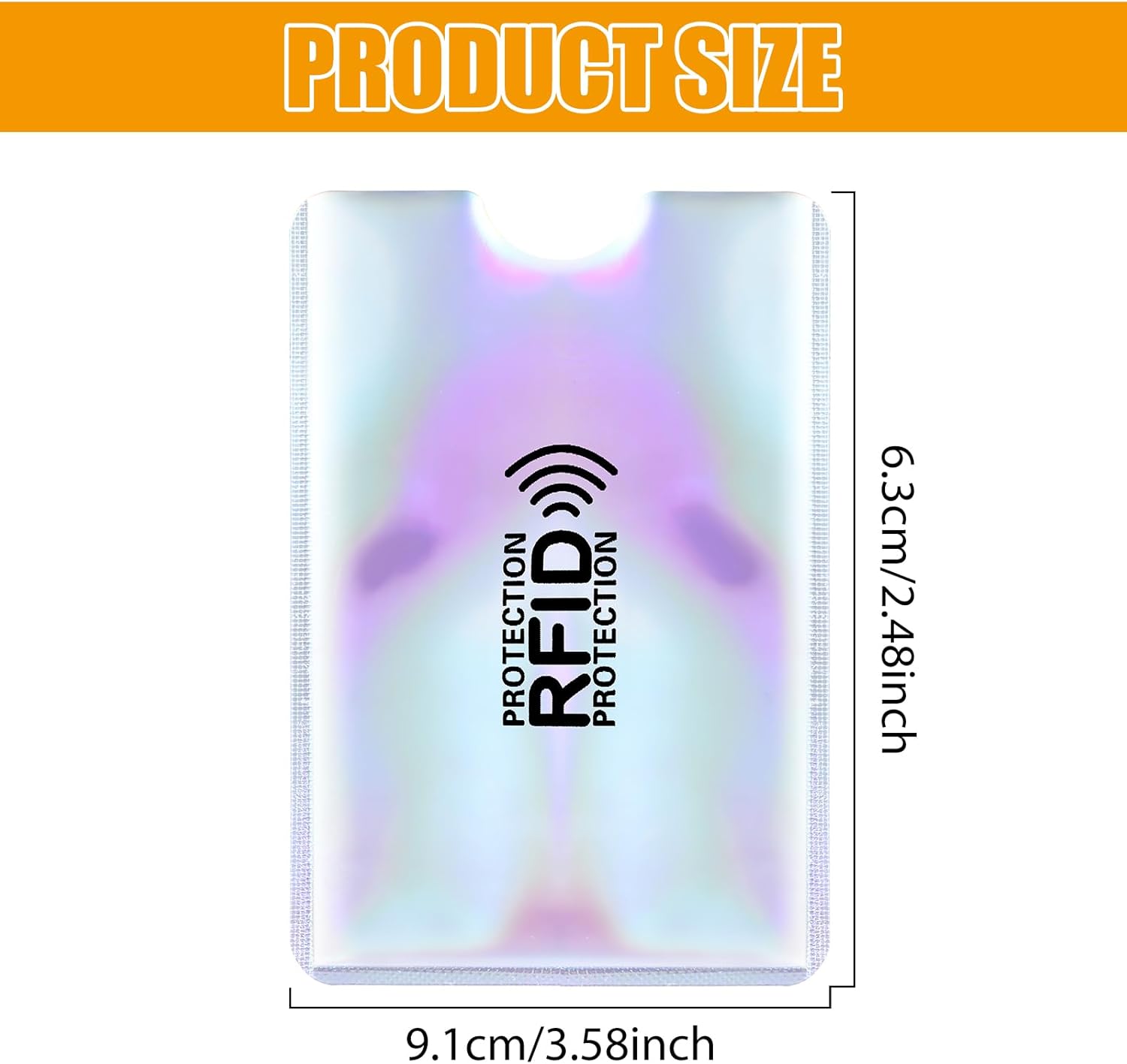 Colorido portatarjetas RFID, mangas de bloqueo RFID, fundas para tarjetas de crédito, juego de fundas RFID para tarjetas de identidad para mujeres y