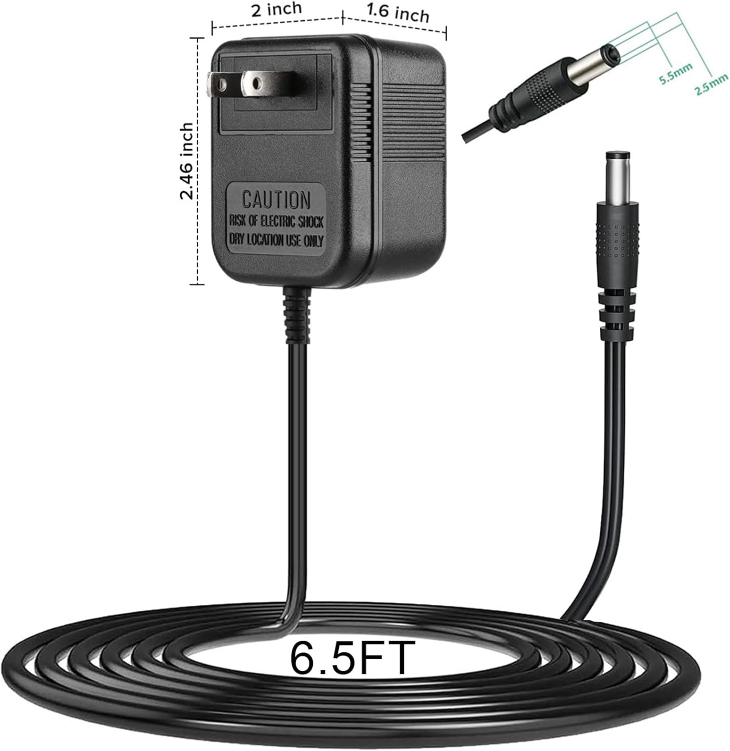 Adaptador de CA 9VAC para Lexicon MX200 MPX100 JamMan MPX110 Dual Reverb, M4 M3 M2 DJ Mixer, ATT ML17928 Line, Behringer MiniAmp AMP800 4 canales,