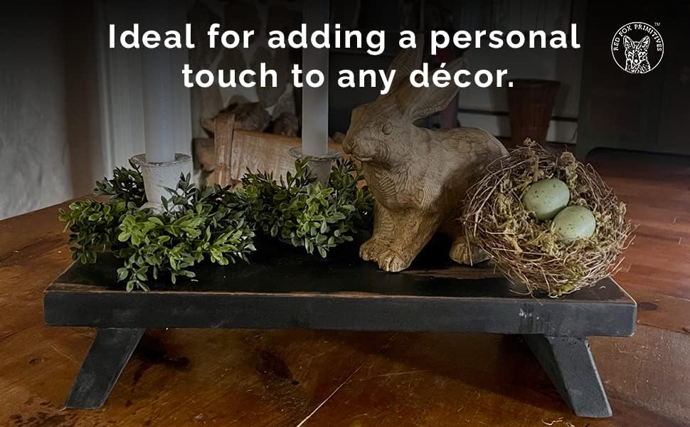 Rustic Wooden Table Riser to Elevate Your Home Decor Style – Use as a Fancy Centerpiece on Countertops, Kitchen Islands, or Dining Tables – Handmade