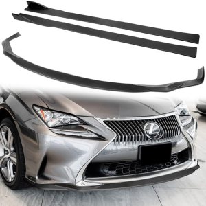 Q1-TECH – Difusor de 9 piezas para parachoques delantero y falda lateral compatible con modelos Lexus RC300  RC350  RC 2015 – 2018, alerón delantero Q1-TECH – Difusor de 9 piezas para parachoques delantero y falda lateral compatible con modelos Lexus RC300  RC350  RC 2015 – 2018, alerón delantero