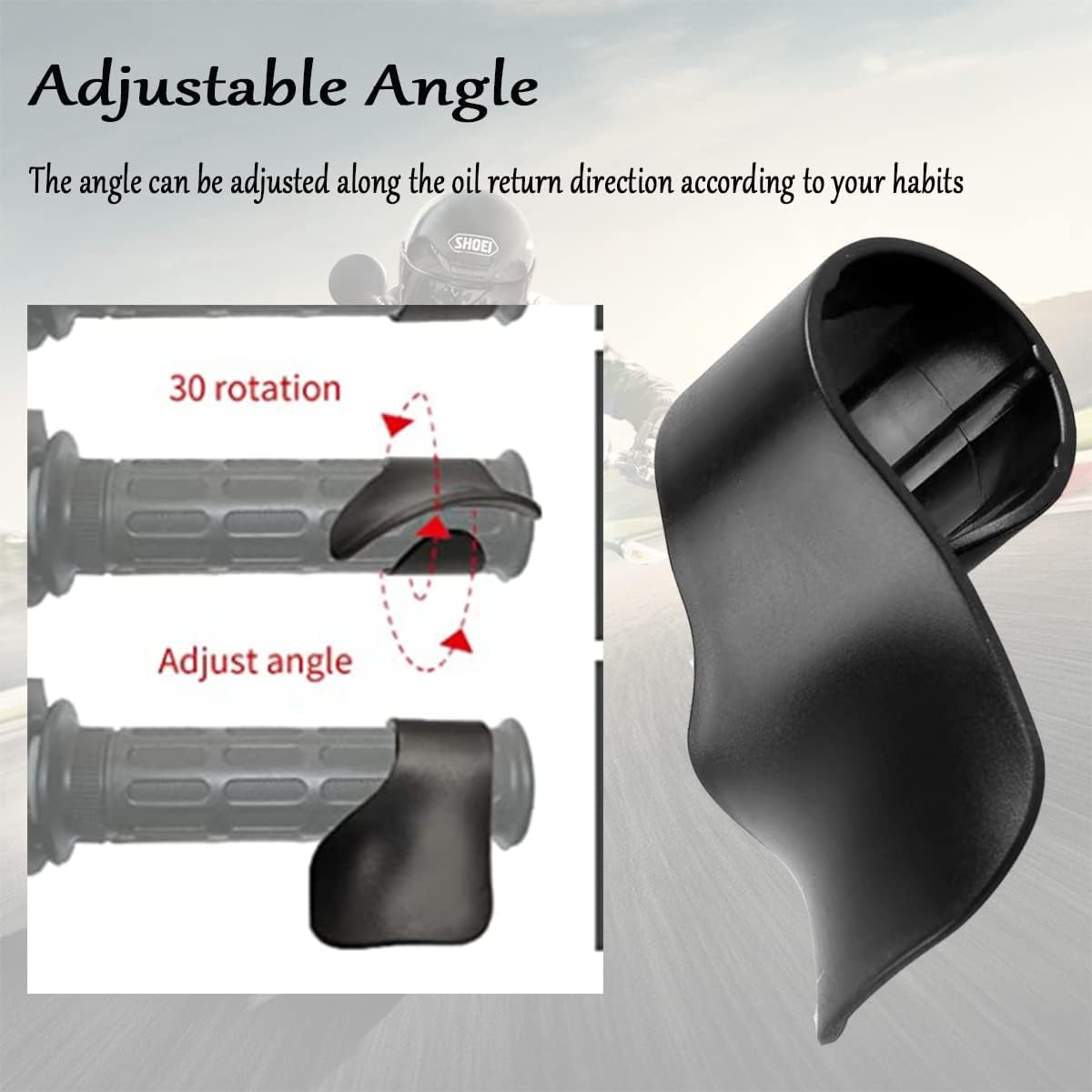 Control de crucero universal para motocicleta, 1.0 in0,98 pulgadas, soporte para acelerador de motocicleta, asistente de crucero, agarre de reposo