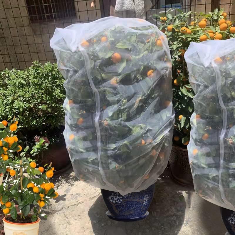 Agfabric Bird Netting – Red de jardín de 84 pulgadas de alto x 72 W, barrera de plagas de insectos, cubierta de plantas para árboles frutales, bolsa
