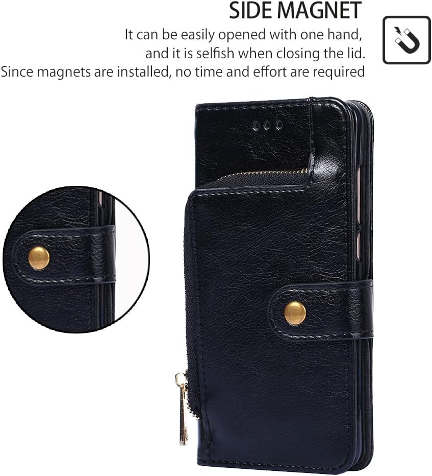 Funda de teléfono con cremallera para XIAOMI MI Poco X3 PRO, funda delgada de piel sintética de alta calidad para MI Poco X3 PRO, 3 ranuras para