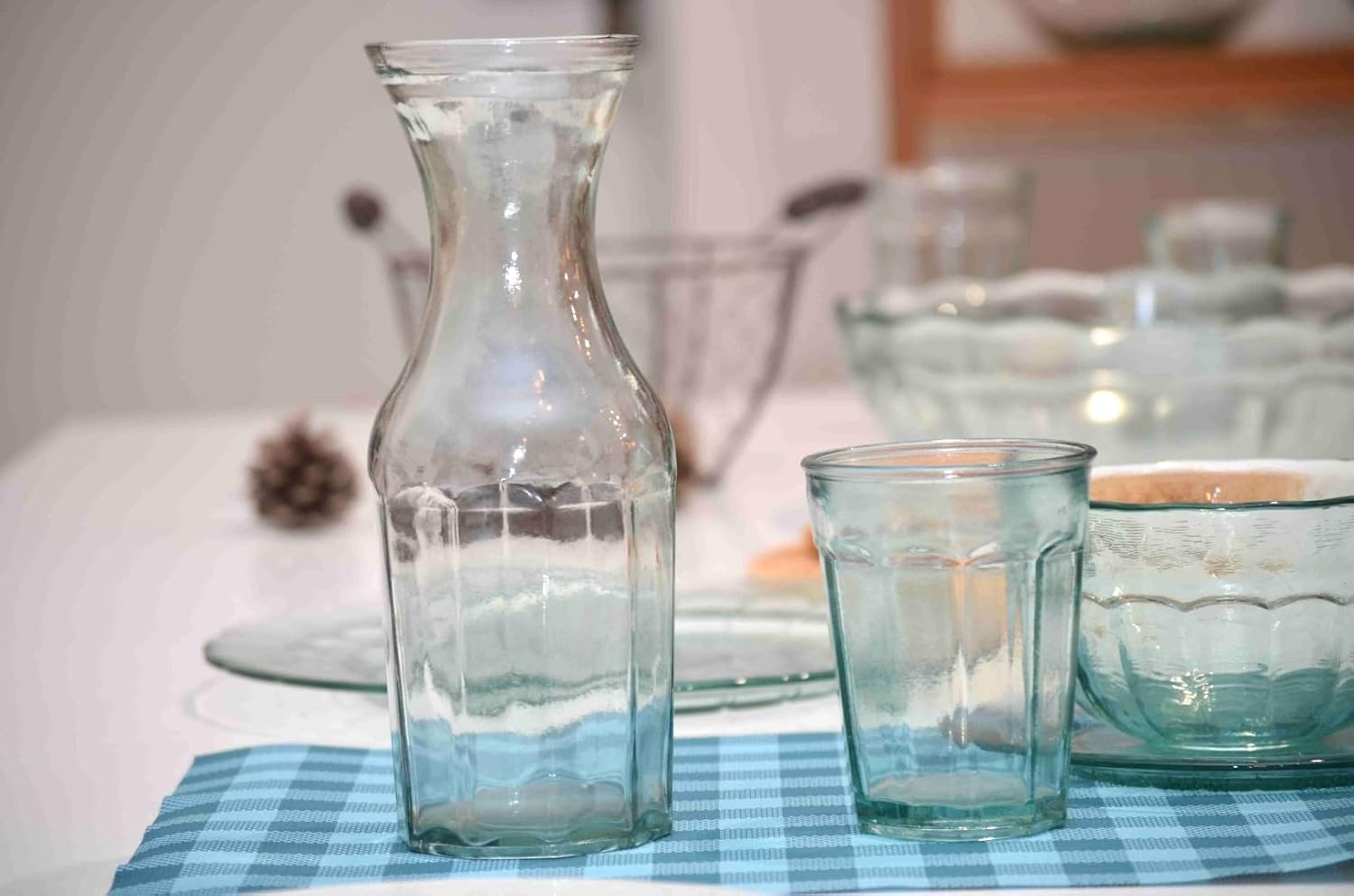 DESIGNED BY VSM Vidrios San Miguel – Vasos de 13.5 onzas, hechos de vidrio 100% reciclado, juego de 6 vasos clásicos para cocina, ideal para agua,