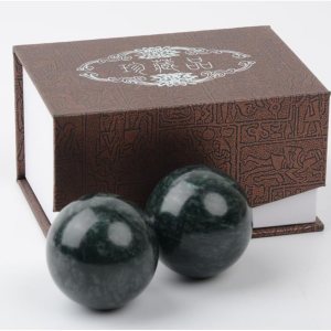Pelotas Baoding de mármol natural de bolas tradicionales chinas para el cuidado de la salud, paquete de 2 bolas de masaje de 1.6 pulgadas para Pelotas Baoding de mármol natural de bolas tradicionales chinas para el cuidado de la salud, paquete de 2 bolas de masaje de 1.6 pulgadas para
