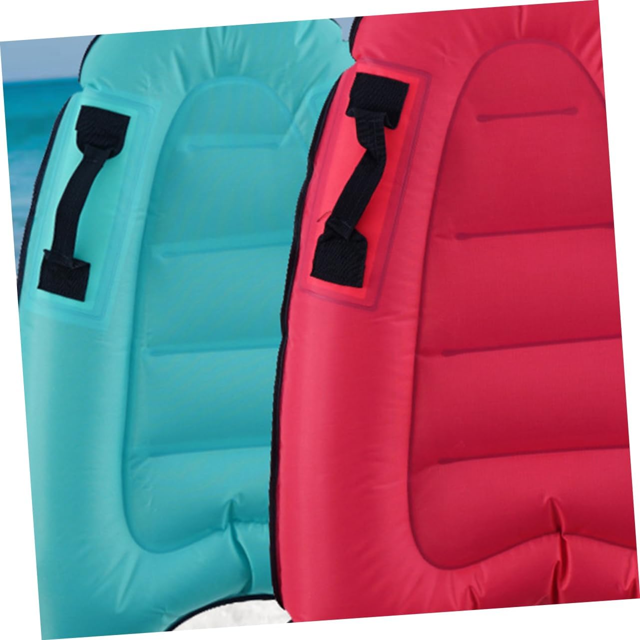 Kisangel 2pcs Swimming Pool Flating Row Float Lounge Beach Holiday Floating Row Inflatable Floating Row Beach