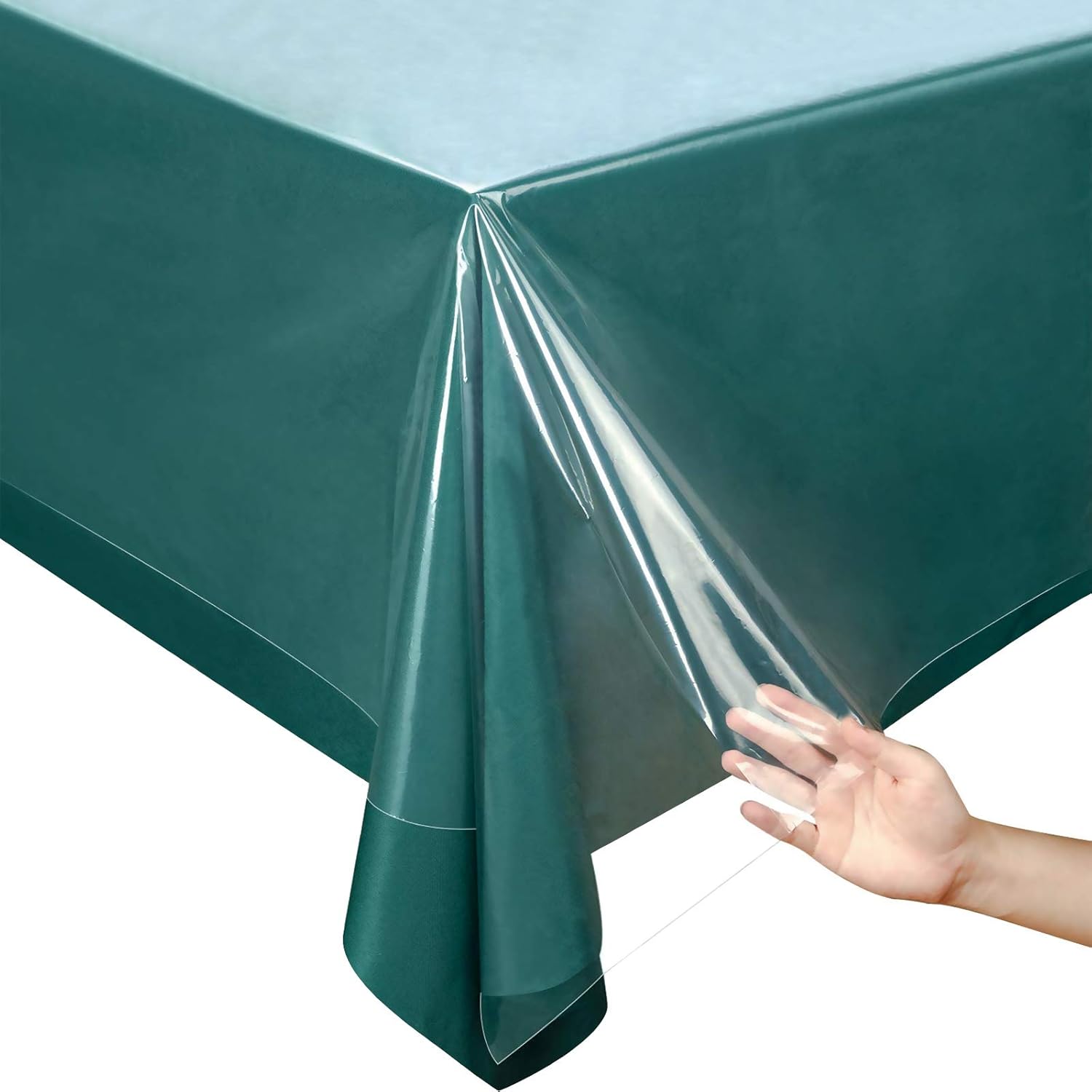 NLMUVW Mantel de plástico transparente 100% impermeable, a prueba de aceite, a prueba de derrames, mantel de cloruro de polivinilo, para cocina,