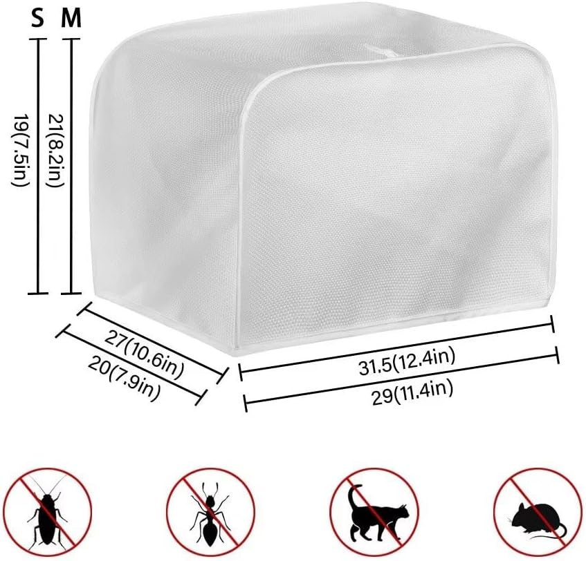 UNICEU Cubierta acolchada para tostadoras de 4 rebanadas de cachorro de Navidad, a prueba de polvo, cubierta para hacer pan, cubierta antipolvo para