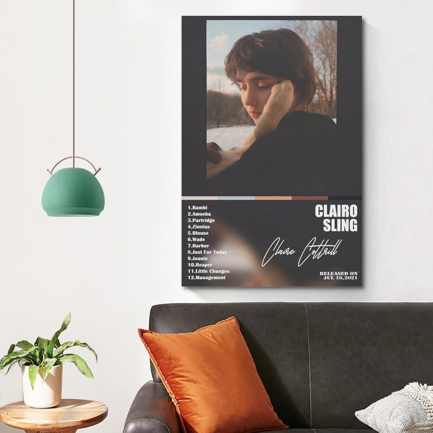 CHYCYGDH Clairo – Póster de álbum de música de firma, póster de decoración artística, pintura estética, arte de pared, lienzo para decoración de