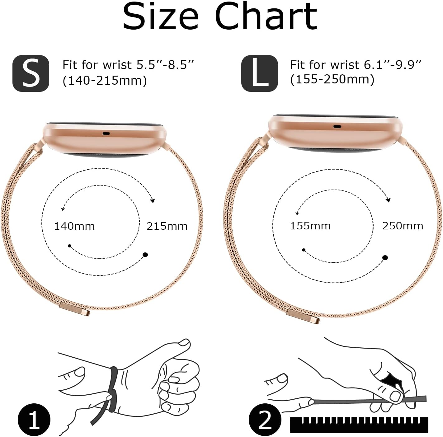 Correa de repuesto para Fitbit Versa 2 correas para mujeres y hombres, correa de repuesto magnética ajustable para Fitbit Versa 2  Fitbit VersaVersa