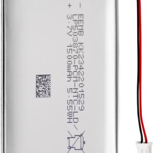 EEMB Batería de polímero de litio 3.7V 1500mAh 503870 Lipo Batería recargable con conector JST de cable para altavoz y dispositivo inalámbrico EEMB Batería de polímero de litio 3.7V 1500mAh 503870 Lipo Batería recargable con conector JST de cable para altavoz y dispositivo inalámbrico