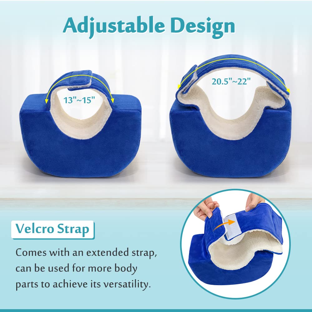 Almohadas de elevación de piernas, almohada de pie, protectores de talón para úlceras por presión, después de la cirugía, hinchazón de pies,