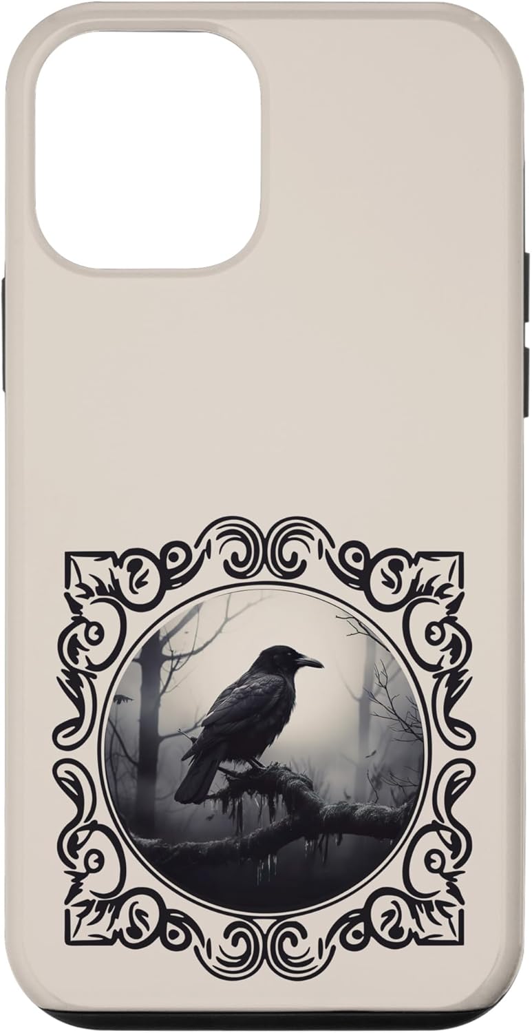 Funda para iPhone 12 mini Cuervo Eerie y Cuervo Negro