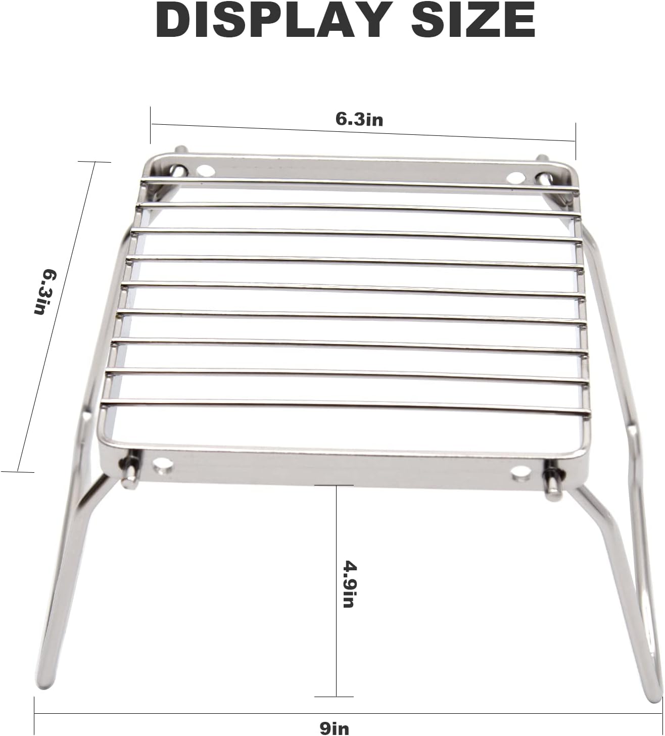 Parrilla plegable para fogata, parrilla portátil para acampar con patas plegables, rejilla de acero inoxidable 304 para estufa de gas con bolsa de