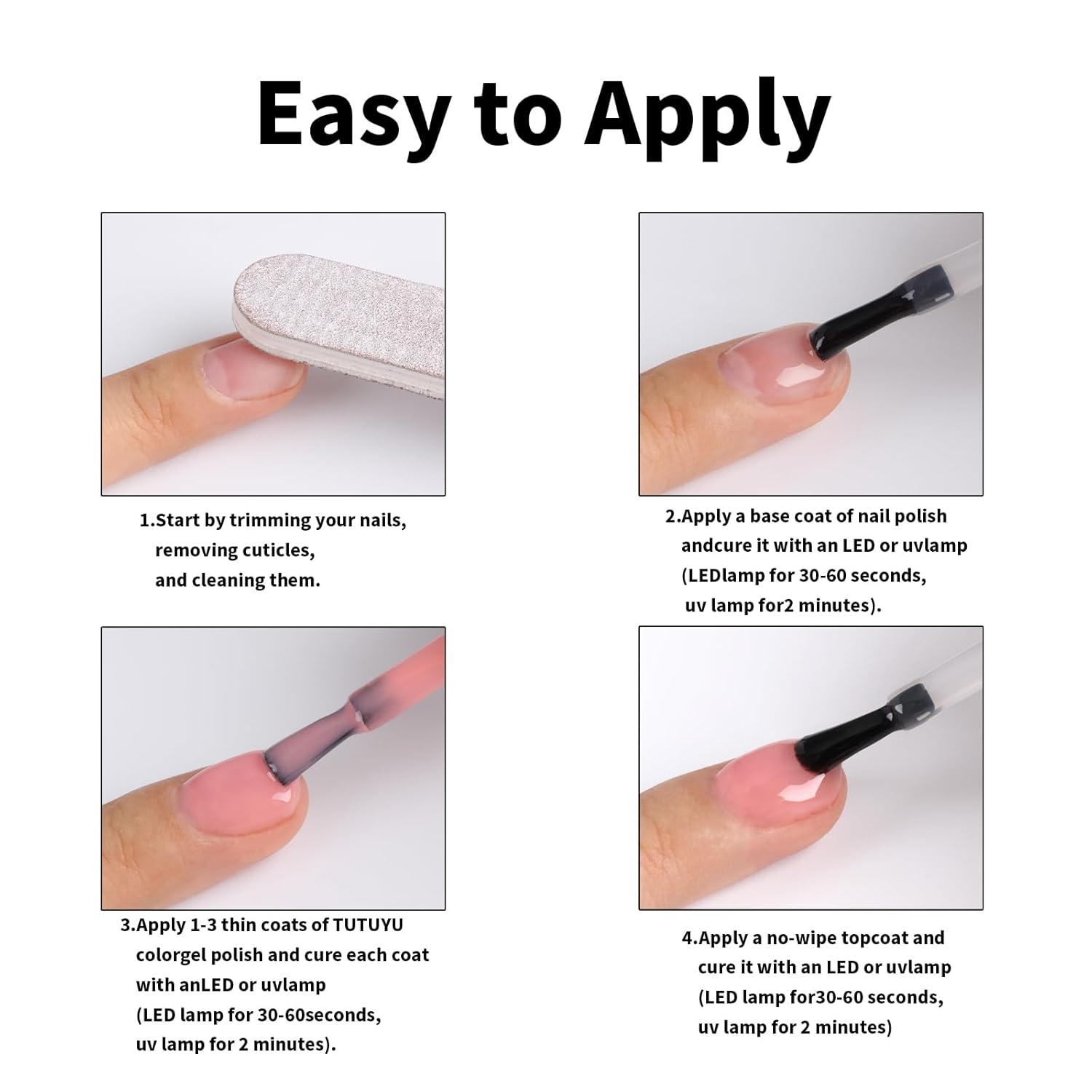 Jelly Midnight – Esmalte de uñas de gel de color morado oscuro, UVLED, transparente, translúcido, negro, para principiantes o salón de manicura, 0.5