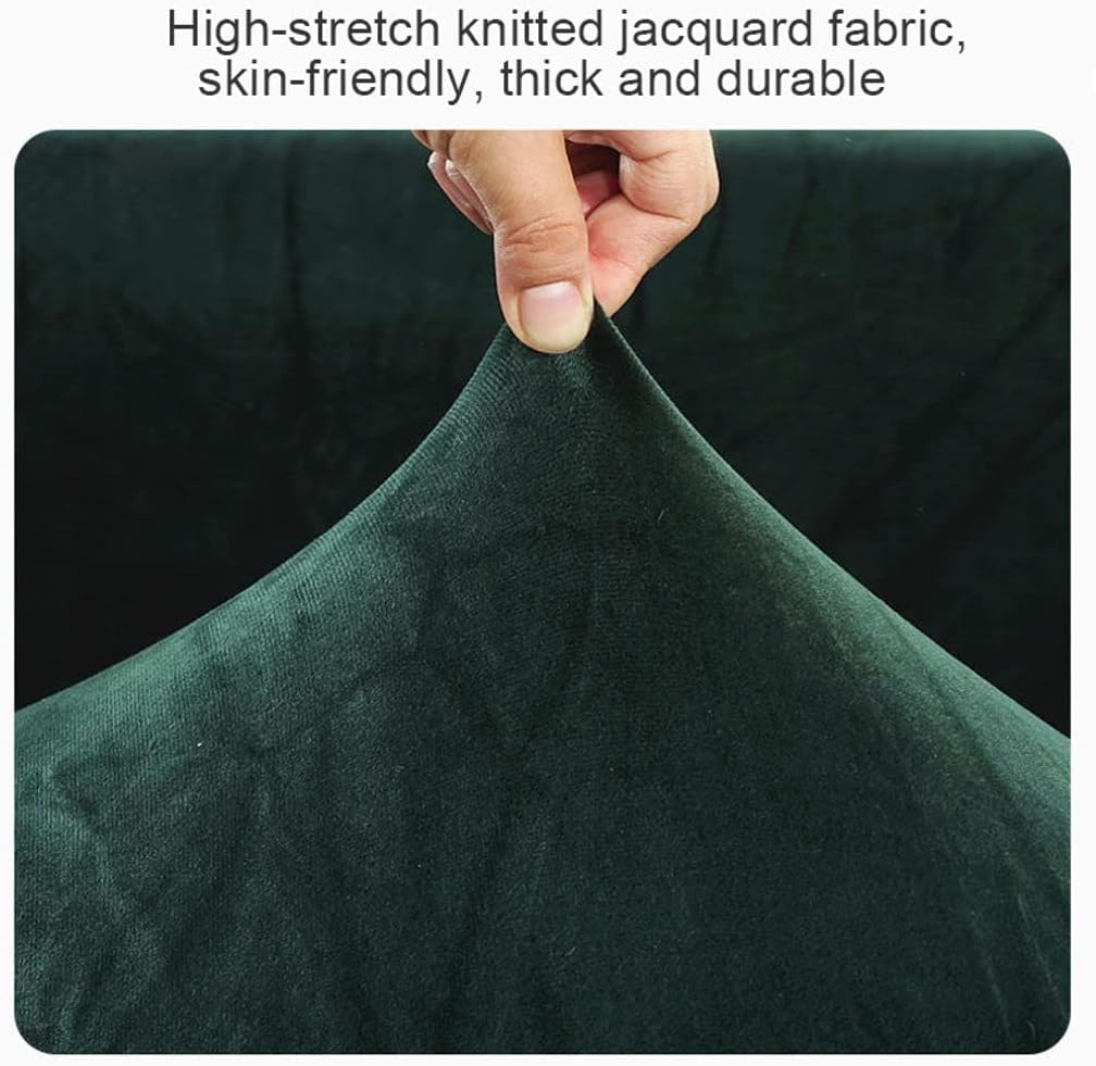 Funda de terciopelo para sofá en forma de L, 1, 2, 3, 4 plazas, funda elástica para sofá seccional, protector de muebles antideslizante para niños,