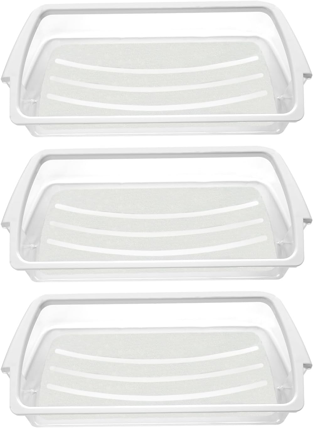Paquete de 3 estantes de repuesto para puerta de refrigerador WPW10321304 compatible con Whirlpool WRS322FDAW04 WRS325FDAM02 WRS325FDAM01 Reemplazar