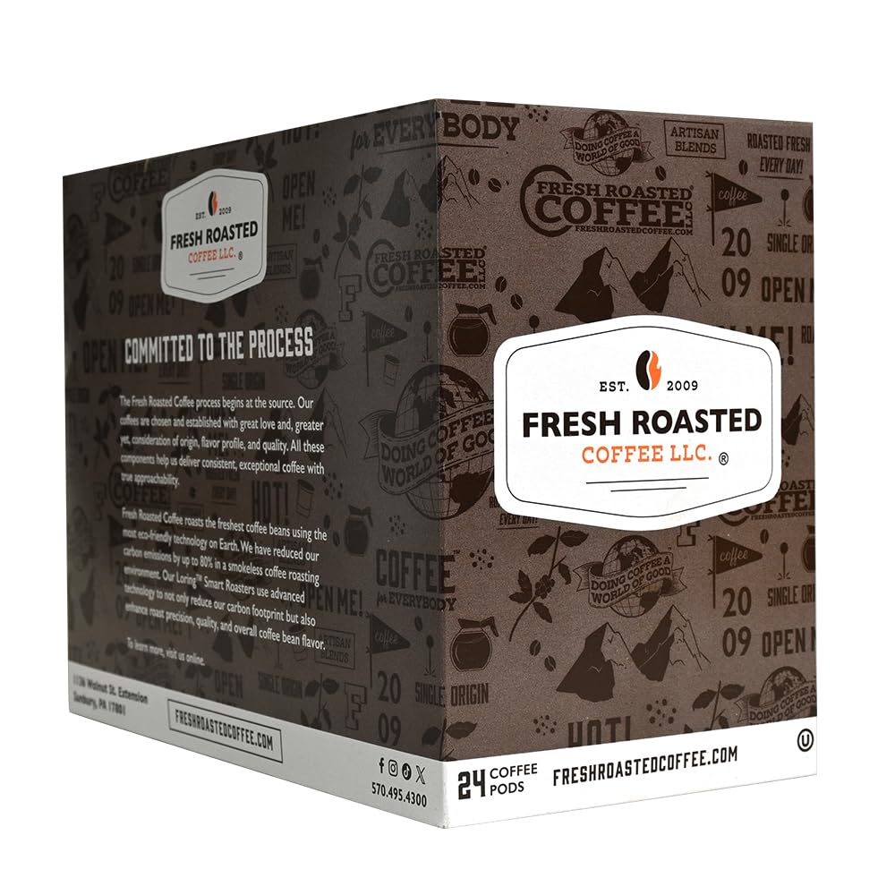 Fresh Roasted Coffee, Jamaica Blue Mountain Blend, tostado medio, Kosher, compatible con K-Cup, 24 cápsulas